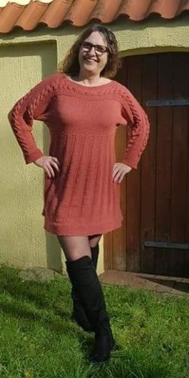 Strickanleitung Kleid "Verzopfte Liebe"  ( Ohne Maschenprobe, für jede Größe)
