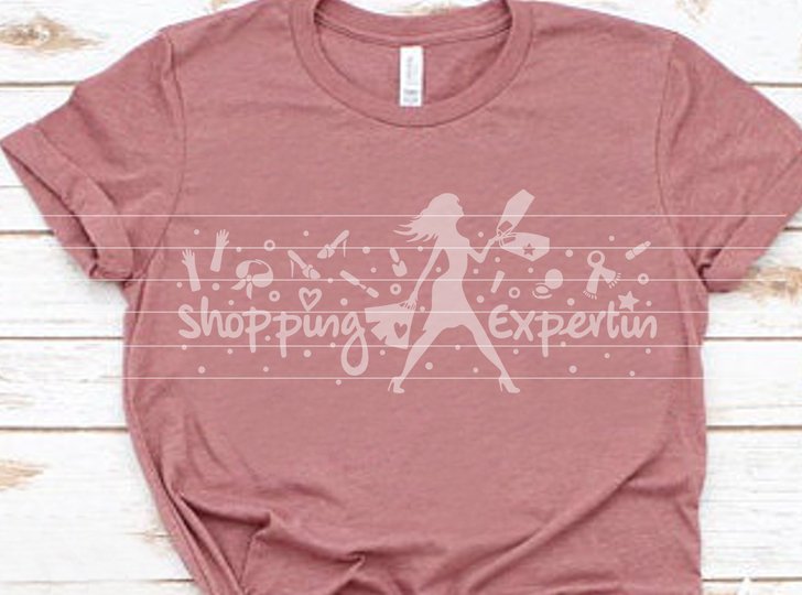 Shopping Expertin Plotterdatei SVG DXF