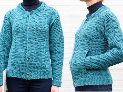 Bomberjacke für Erw. (nur Ärmel- & Schulternähte, Gr. XS bis XXL)