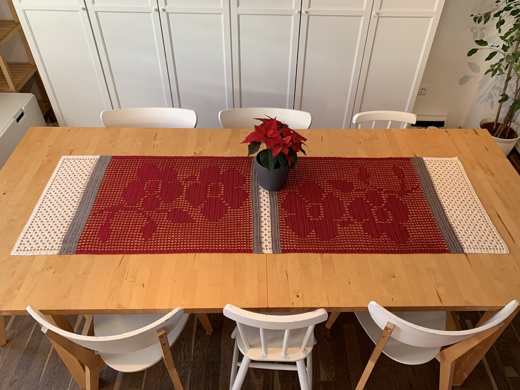 Tischläufer "Rosenrot" - Häkelanleitung