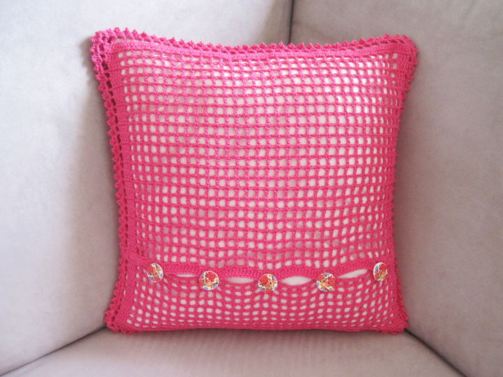 Häkelanleitung: Kissenbezug LOVE - 40cmx40cm