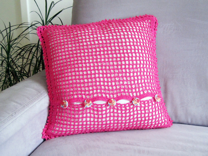 Häkelanleitung: Kissenbezug LOVE - 40cmx40cm