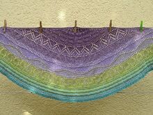 Strickanleitung Halbrundtuch "Nymphe"