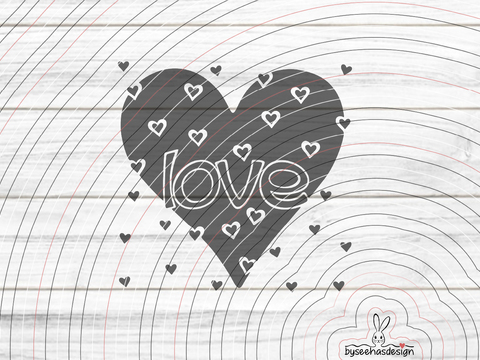 Herz Love Plotterdatei SVG DXF