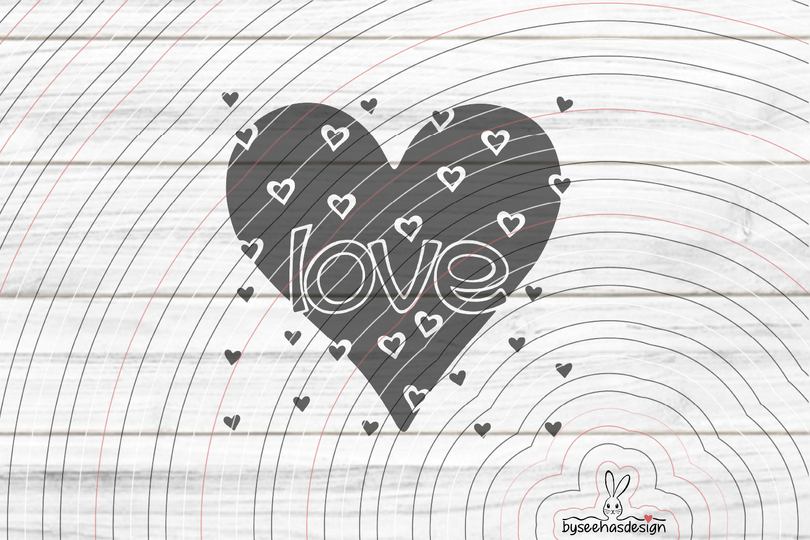 Herz Love Plotterdatei SVG DXF