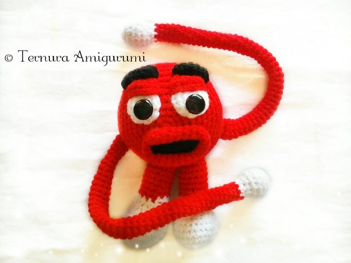 Häkelanleitung Vorhang BH Monster  PDF ternura amigurumi ENGLISH - DEUTSCH - DUTCH