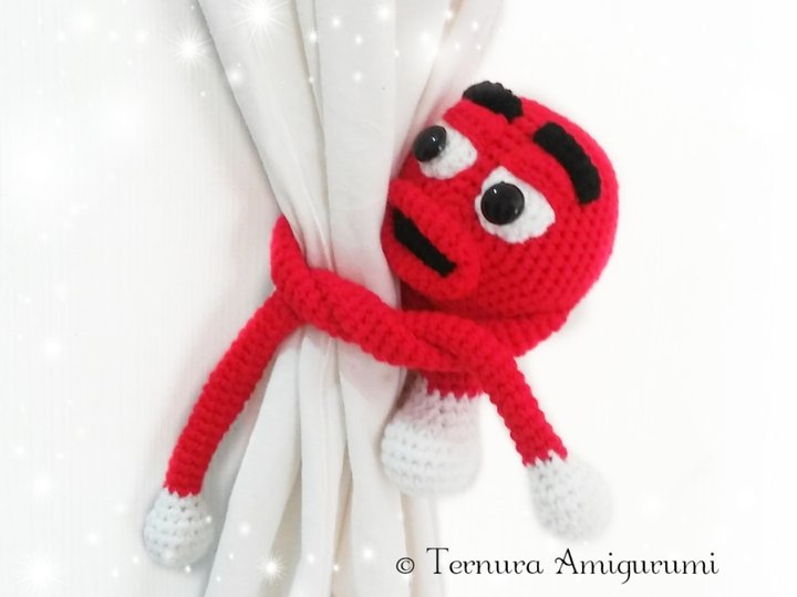 Häkelanleitung Vorhang BH Monster  PDF ternura amigurumi ENGLISH - DEUTSCH - DUTCH
