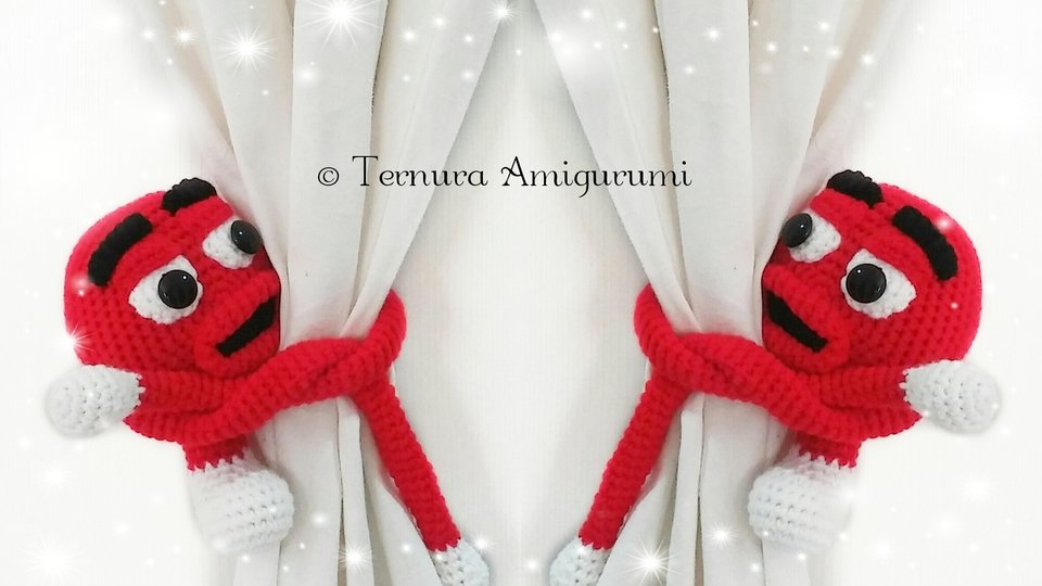 Häkelanleitung Vorhang BH Monster  PDF ternura amigurumi ENGLISH - DEUTSCH - DUTCH
