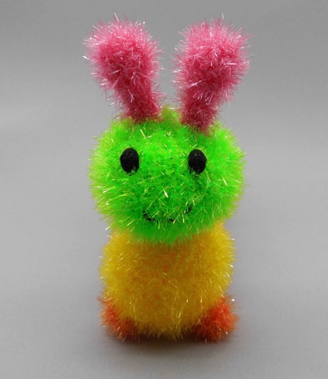 Baby und Kinder Badeschwamm Amigurumi Raupe - einfach und schnell