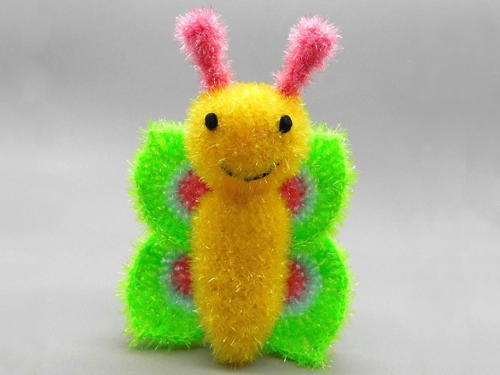 Baby und Kinder Badeschwamm Schmetterling - einfach und schnell