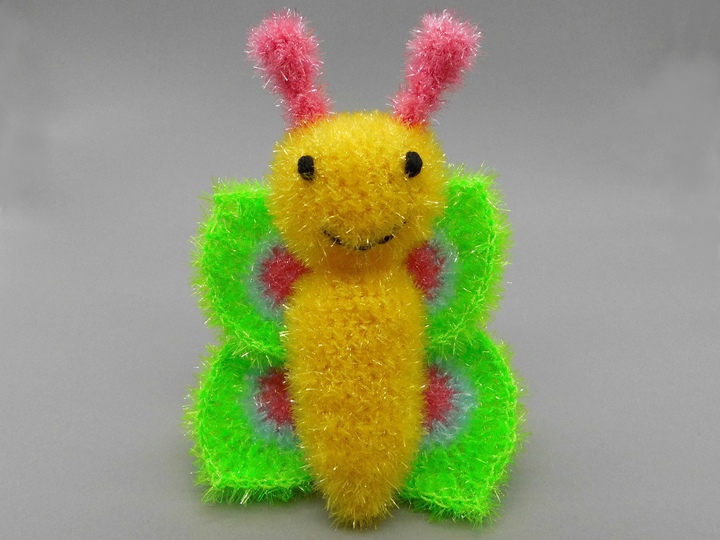 Baby und Kinder Badeschwamm Schmetterling - einfach und schnell