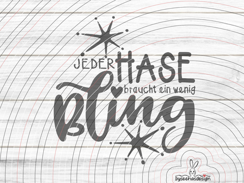 Bling Plotterdatei SVG DXF