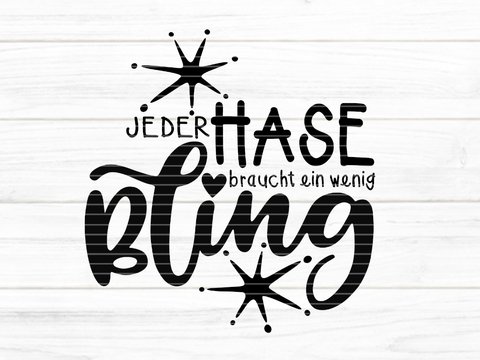 Bling Plotterdatei SVG DXF FCM