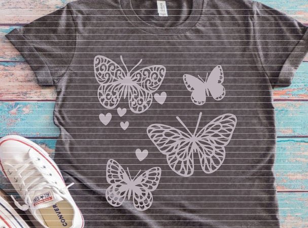 Plotterdatei SVG DXF 4 Schmetterling