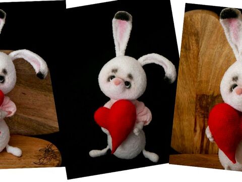 F03DE Häkelanleitung Asymmetrisches Herz - Amigurumi PDF Pertseva CP