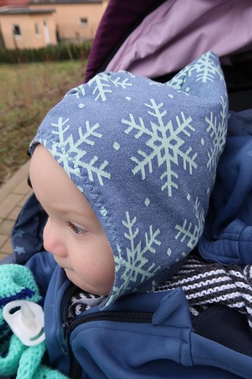 Zipfelmütze Rune für Kopfumfang 34 - 55 cm