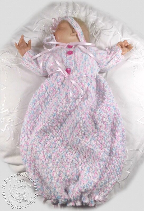 Strampelsack + Stirnband in Gr.50-abwandelbar + - 2 Größen