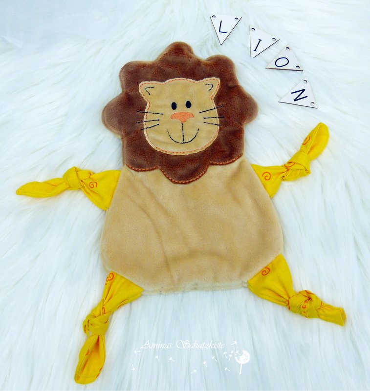 Stickdatei Löwe Kuscheltuch ITH drei Größen - Bild 3