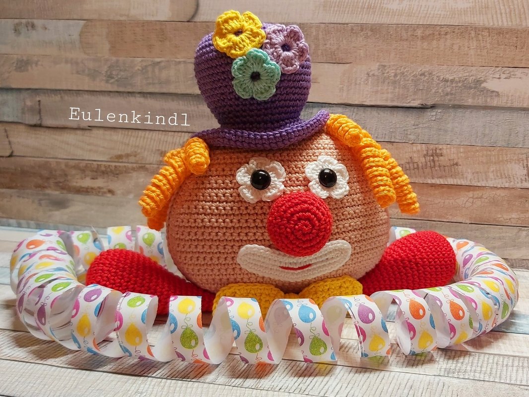 Häkelanleitung Clown "August"