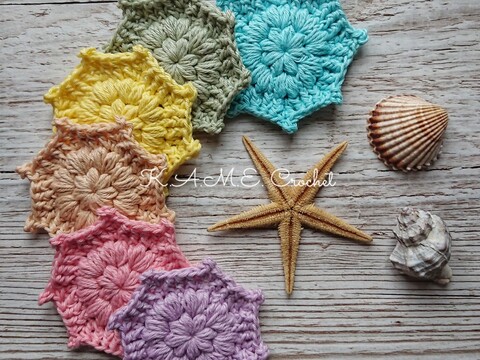 Octagon Star Face Scrubbie