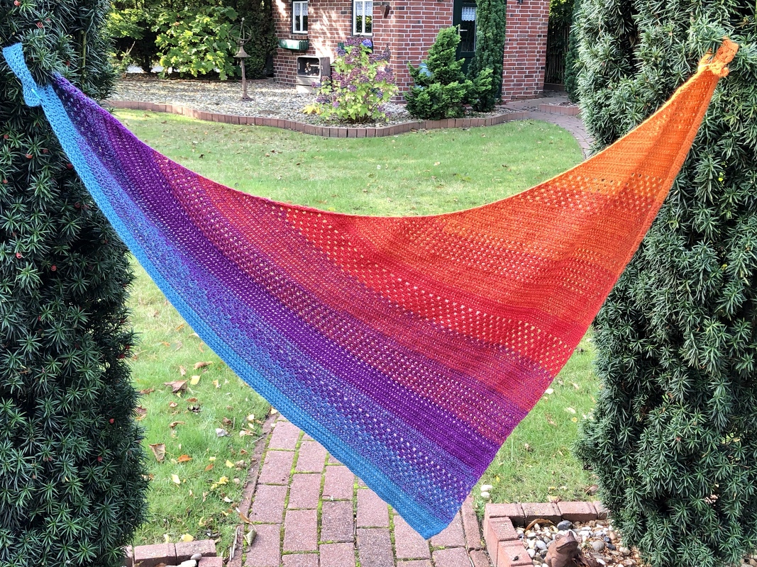 Häkelanleitung asymmetrisches Dreieckstuch "Calor" - Bild 5