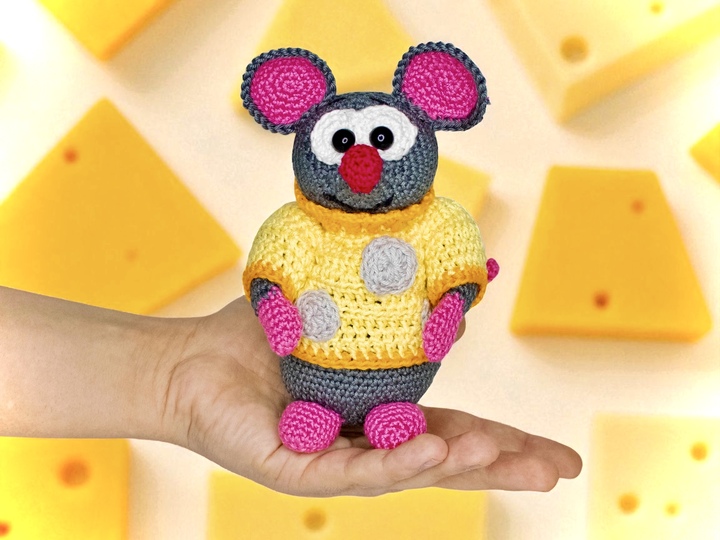 Freddy Käsemaus - Häkelanleitung