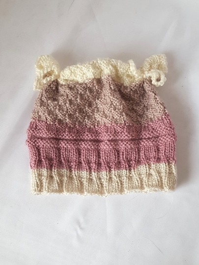 Strickanleitung Babymütze, Baby-Mütze, ca. 3 - 8 Monate