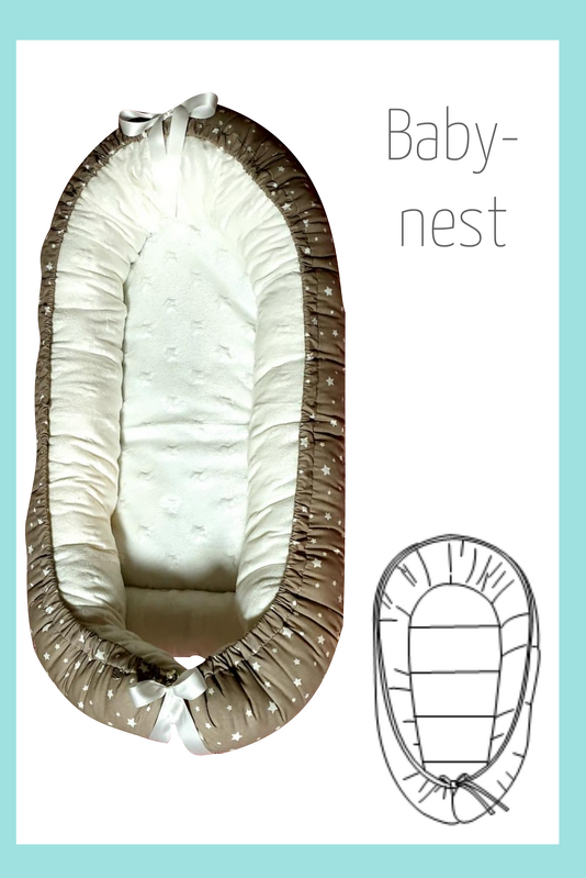 Babynest in 5 Größen Puppen/Haustier +Baby 0-12 Monate+ Beamerdatei