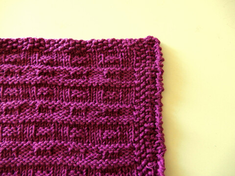 Strickanleitung Spültuch / Topflappen "Facade"