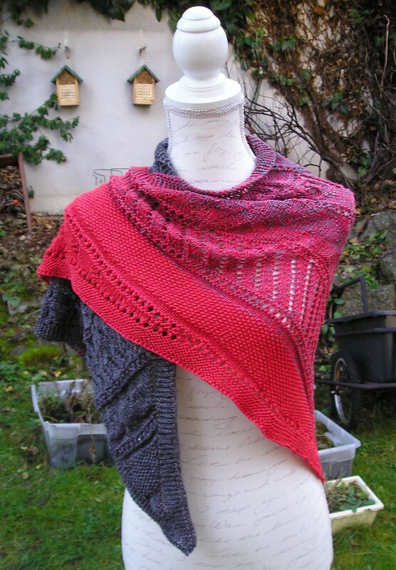 Strickanleitung Dreieckstuch "Morgenröte" - Bild 2