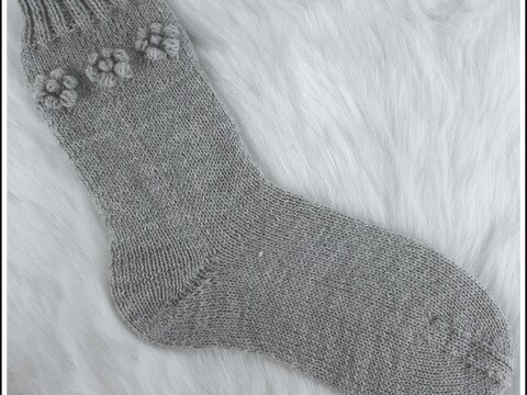 Strickanleitung Simply flowers Socken