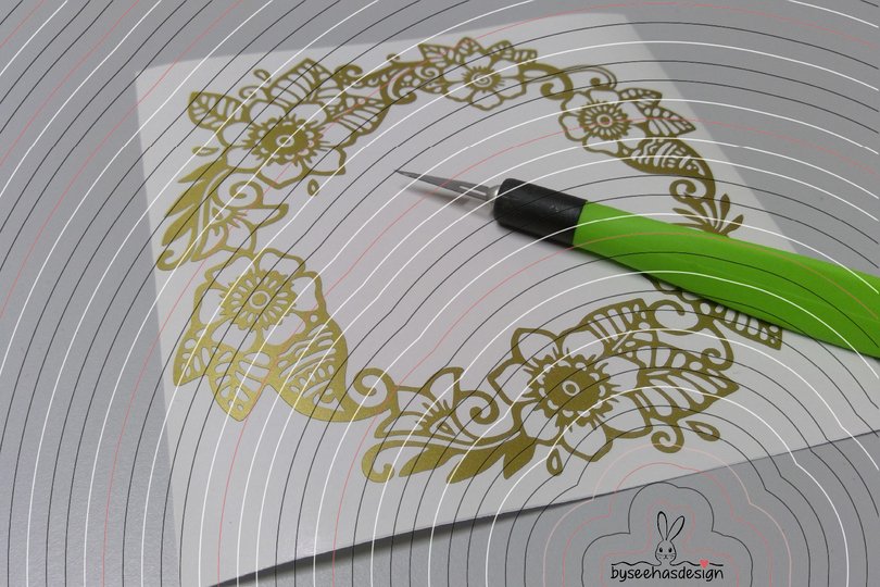 Blumenkranz Zahlen 0-9 Plotterdatei SVG DXF