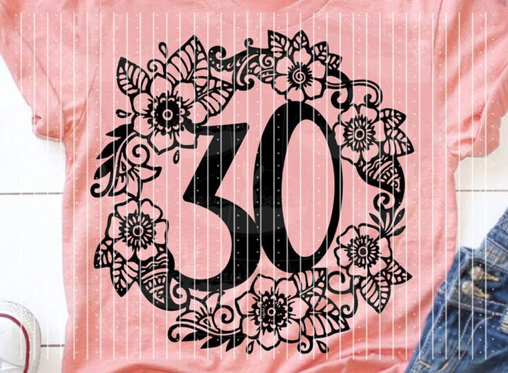 Blumenkranz Zahlen 0-9 Plotterdatei SVG DXF