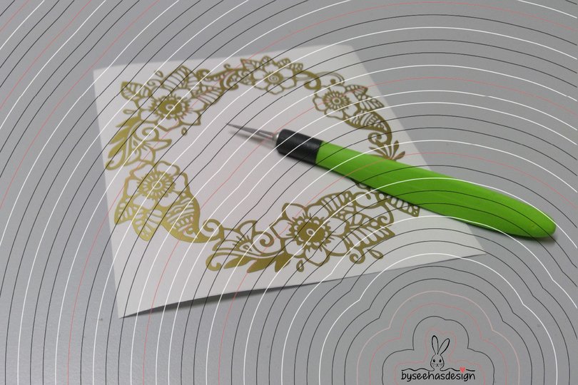 Blumenkranz Zahlen 0-9 Plotterdatei SVG DXF