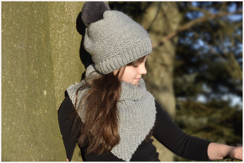 - JÖRDIS - Set aus Bommelmütze und Dreieckstuch häkeln, alle Größen unisex, von 38 cm - 65 cm Kopfumfang, Häkelanleitung 213