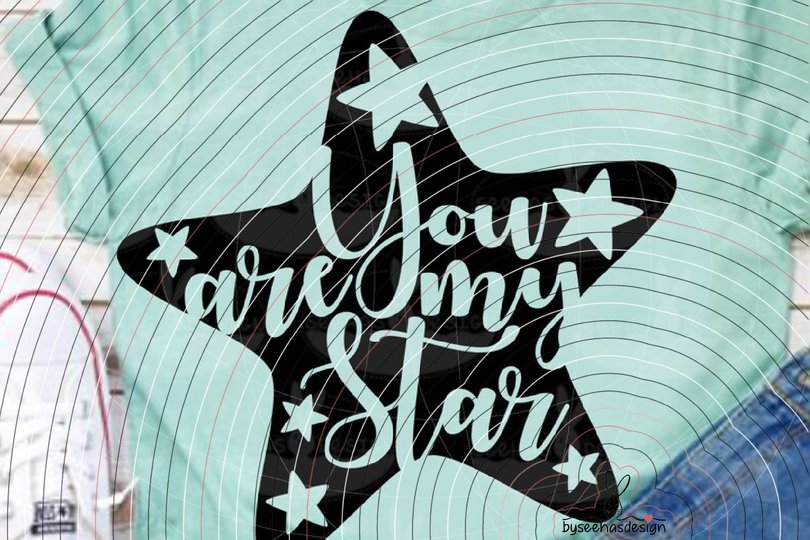 You are my Star Plotterdatei SVG DXF