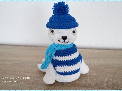 Robbe ....Kuddel von der Küste.... Häkelfigur