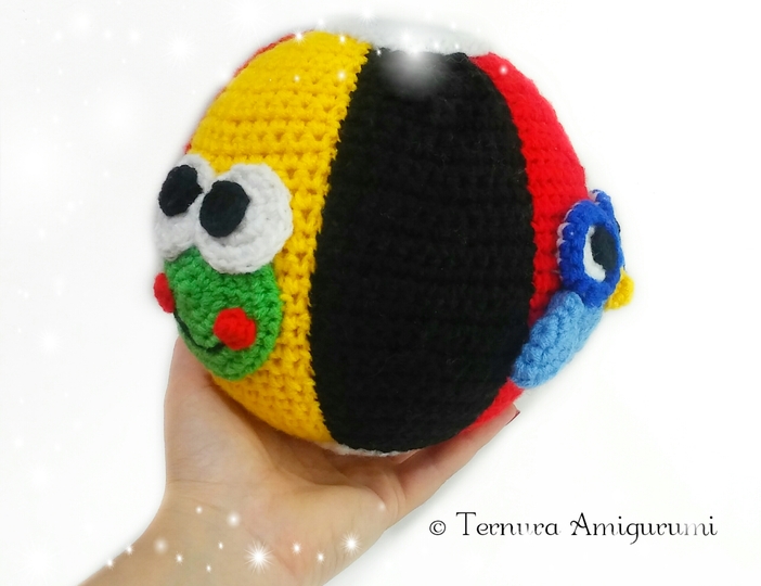 Crochet pattern didactic ball. baby toys didactic kids PDF ternura amigurumi english- deutsch- dutch