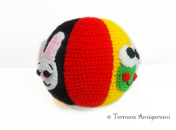 Häkelanleitung didaktischer Ball, Baby spielzeug, Stofftier PDF ternura amigurumi english- deutsch- dutch