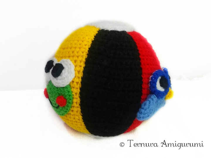 Häkelanleitung didaktischer Ball, Baby spielzeug, Stofftier PDF ternura amigurumi english- deutsch- dutch