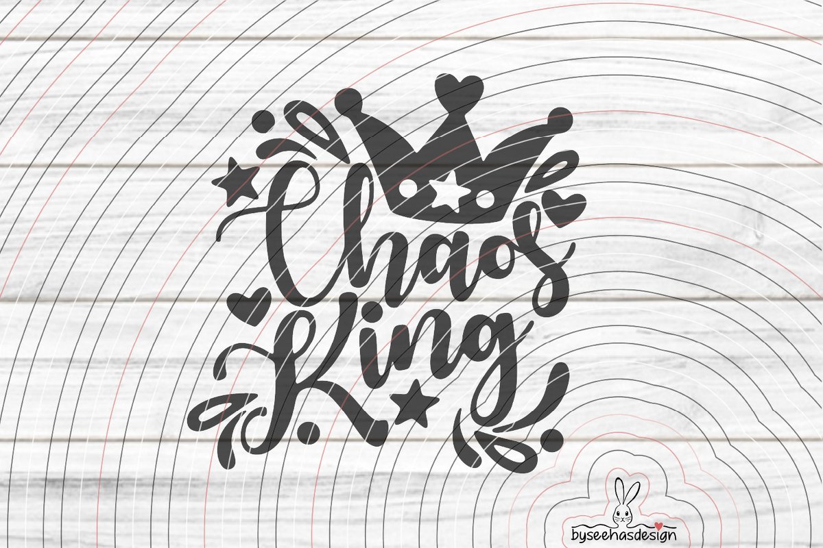 Chaos King Plotterdatei SVG DXF - Bild 2