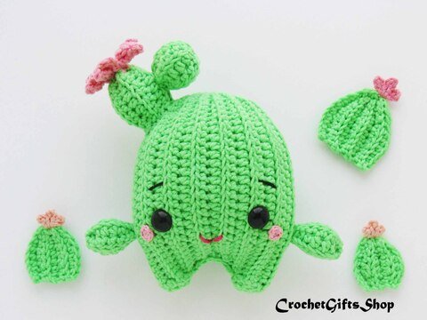 Cute Cactus Amigurumi Crochet Pattern