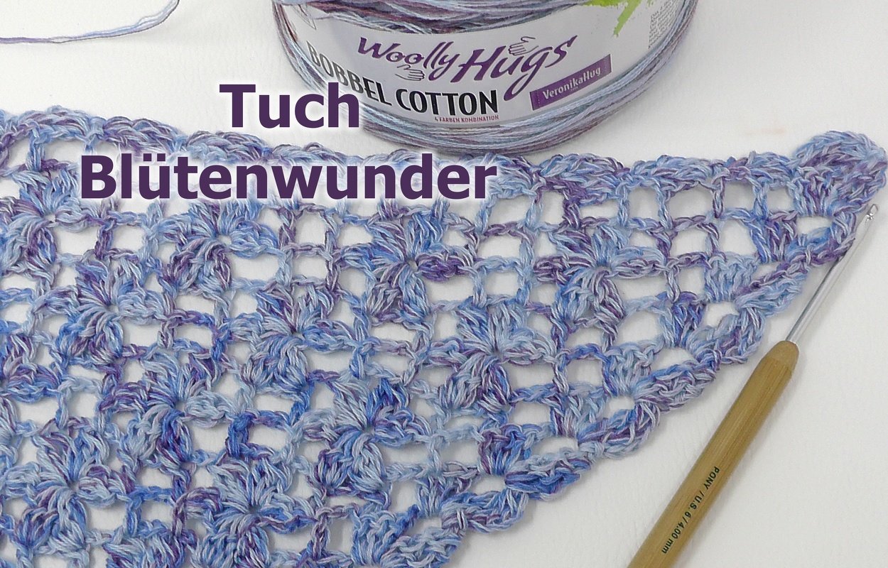 Tuch Blütenwunder Häkeln