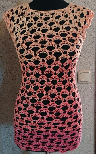 Tunika Carmen häkeln Oberteil T-Shirt Häkeltop Häkelshirt