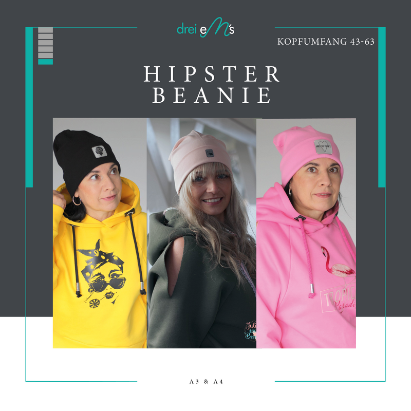 Ebook Hipster Beanie 5 Größen