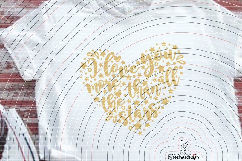 I love You more than stars Plotterdatei SVG DXF