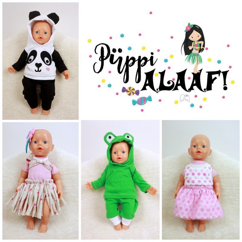 Püppi Alaaf! 4 Faschingskostüme für Puppen Gr. 31 - 50 cm