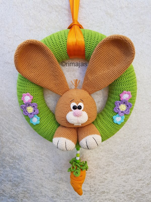 Häkelanleitung - Türkranz - Hase - Bild 4