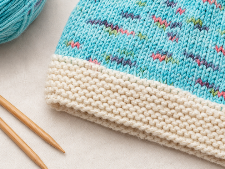 Baby-Mütze mit "Stern" (Strickanleitung)