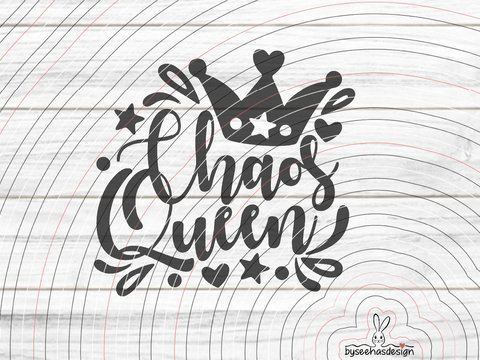 Chaos Queen Plotterdatei SVG DXF